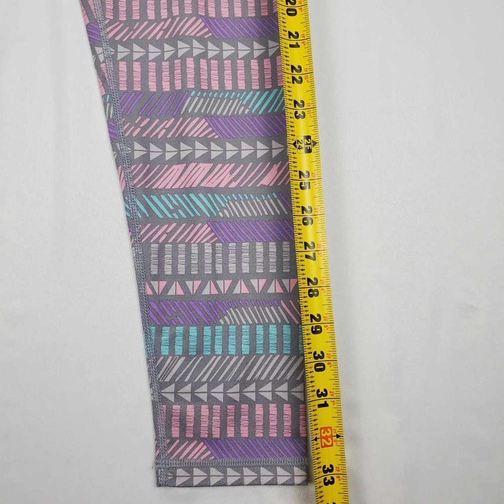 Eddie Bower Girls Leggings Gray Pastel Tribal Print Size Large 14/16 - Picture 10 of 10